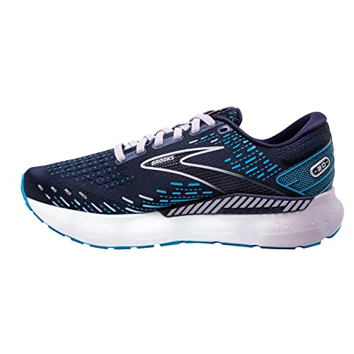 Brooks Women's Glycerin GTS 20 Supportive Running Shoe - Peacoat/Ocean/Pastel Lilac - 8.5 Medium