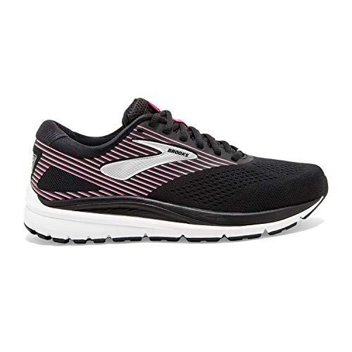 Brooks Women's Addiction 14 Road Running Shoe - Black/Hot Pink/Silver - 5 Wide