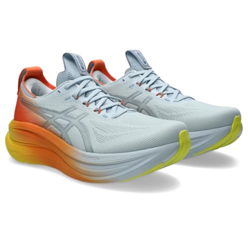 ASICS Men's Gel-Nimbus 28 Running Shoes, 9.5, Sky/Sun Peach