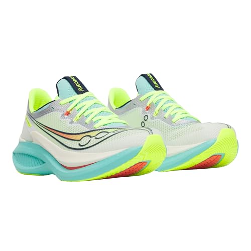 Saucony Women's Endorphin Pro 5 Sneaker, White/Splash, 10.5
