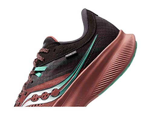 Saucony Women's Ride 16 Sneaker, Soot/Basalt, 9.5