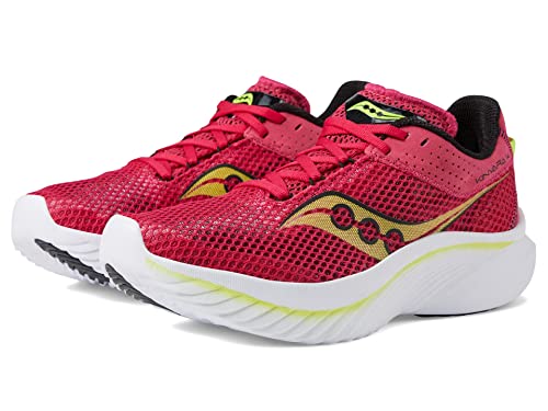 Saucony Women's Kinvara 14 Sneaker, RED Rose, 10.5