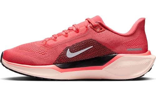 Nike AIR Zoom Pegasus 41 Womens Laced Shoes, MAGICEMBERWHITE-Black-WASHEDCORAL, 39 EU