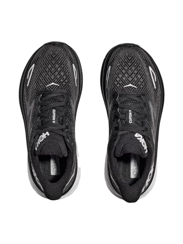 HOKA ONE ONE Clifton 9 Womens Shoes Size 8, Color: Black/White - alternate view 6
