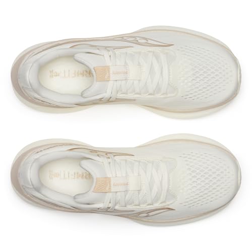 Saucony Women's Ride 18 Sneaker, Vanilla, 9.5