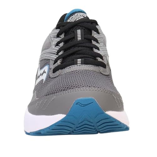 Saucony Men's Cohesion 15 Sneaker, Charcoal/Topaz, 9