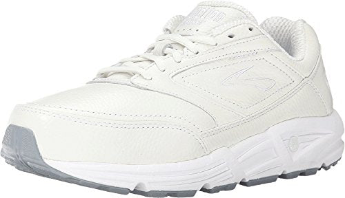 Brooks Womens Addiction Walker Walking Shoe - White - 2A - 10.0