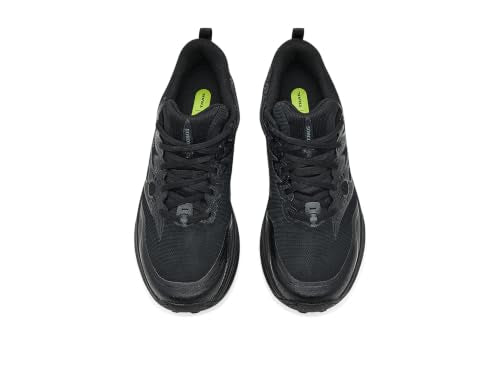Saucony Men's Peregrine 16 GTX Sneaker, Black/Black/Black, 9
