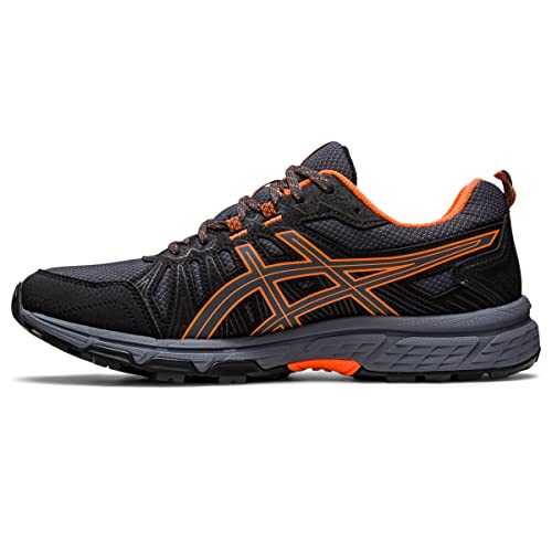 ASICS Men's Gel-Venture 7 Running Shoes, 9XW, Graphite Grey/Shocking Orange