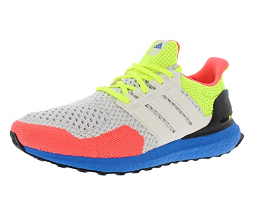 adidas Ultraboost 1.0 DNA Unisex Shoes Size 7, Color: Cloud White/Cloud White/Solar Yellow-Multi-Colored