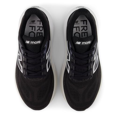 New Balance Women's Fresh Foam X More V6 Running Shoe, Black/Grey Matter/Castlerock, 8.5 M