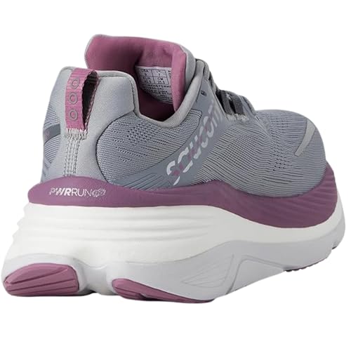 Saucony Women's Hurricane 24 Sneaker, Flint/Viola, 10.5