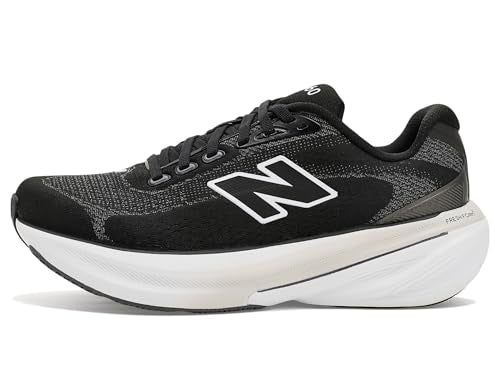 New Balance Women's Fresh Foam X 860v15 Running Shoe, Black/Nb 103 White, 8 W