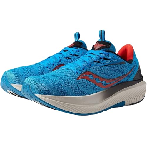 Saucony Men's Echelon 9 Sneaker, Ocean/Redrock, 10