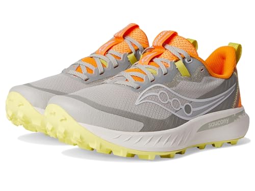 Saucony Women's Peregrine 15 Sneaker, Dove/Peel, 6