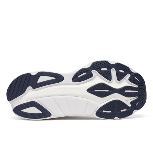 Saucony Men's Hurricane 24 Sneaker, Flint/Navy, 12.5