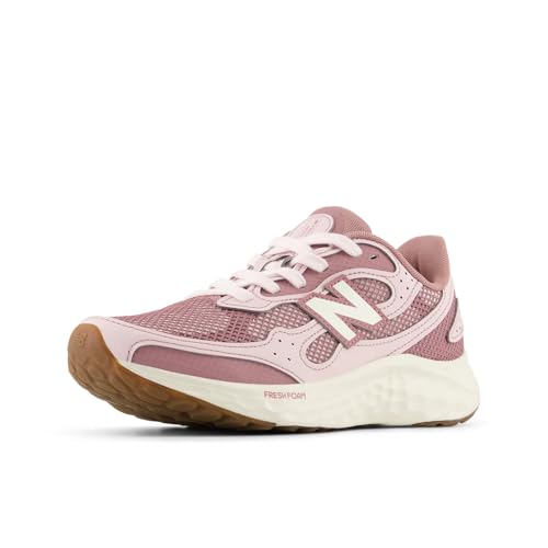 New Balance Women's Fresh Foam Arishi v4 TIRALUX Running Shoe, Pink Salt/Rosewood, 8