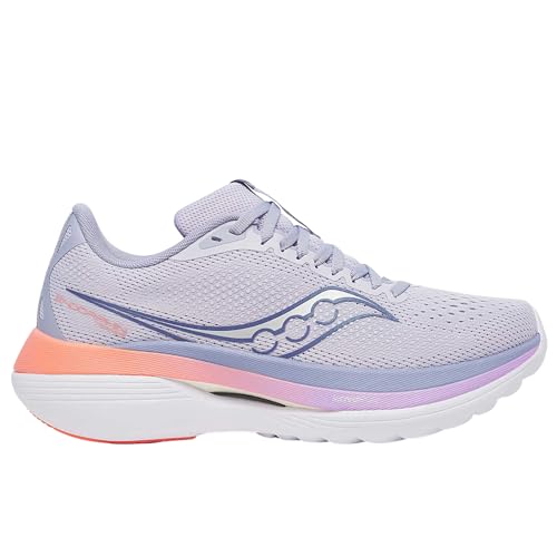 Saucony Women's Endorphin Trainer Sneaker, Aster/Marine, 9.5