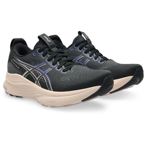 ASICS Women's Gel-Kayano 32 Running Shoes, 6, Black/Pearl Pink
