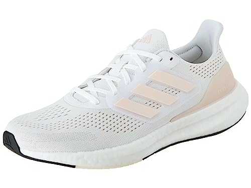 Adidas Womens Pureboost 23 White/Wonder Quartz/Core Black 7