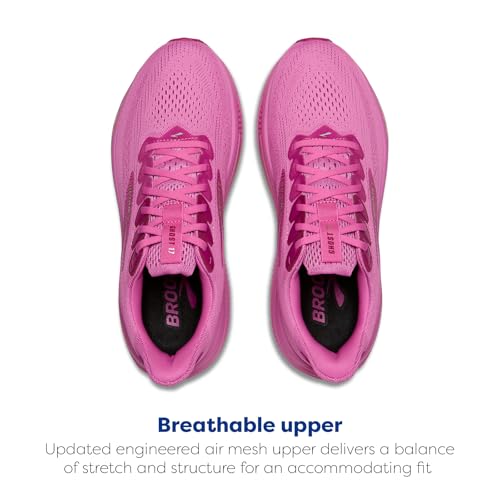 Brooks Women’s Ghost 17 Neutral Running Shoe - Pink/Fuchsia/Gold - 6 Medium - alternate view 4