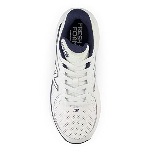 New Balance Men's Fresh Foam X 840F V1 Walking Shoe, White/Team Navy/White, 14 M