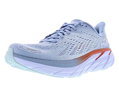 HOKA ONE ONE Clifton 8 Wide Womens Shoes Size 8.5, Color: Blue Fog/Plein Air - product image