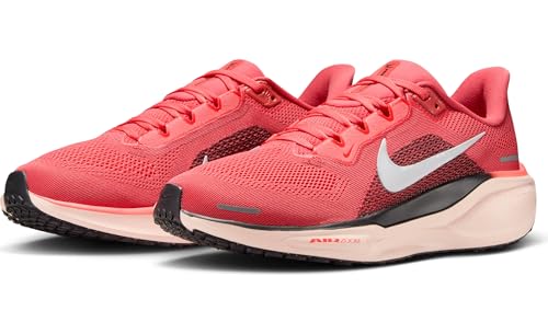 Nike AIR Zoom Pegasus 41 Womens Laced Shoes, MAGICEMBERWHITE-Black-WASHEDCORAL, 39 EU