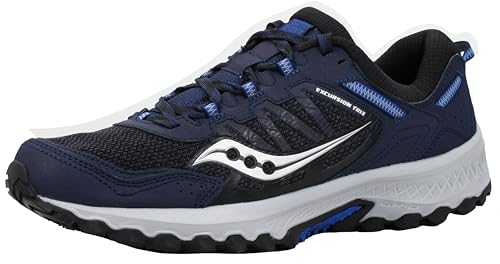 Saucony Men's Versafoam Excursion TR13 Trail Running Shoe, NAVY, 10 M US