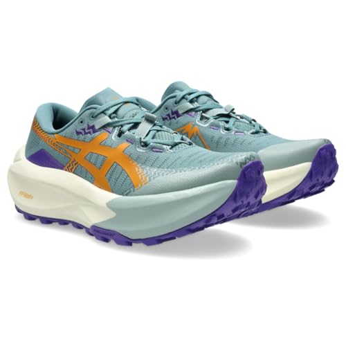ASICS Women's Trabuco MAX 5 Running Shoes, 7.5, Foggy Teal/Radiant Amethyst