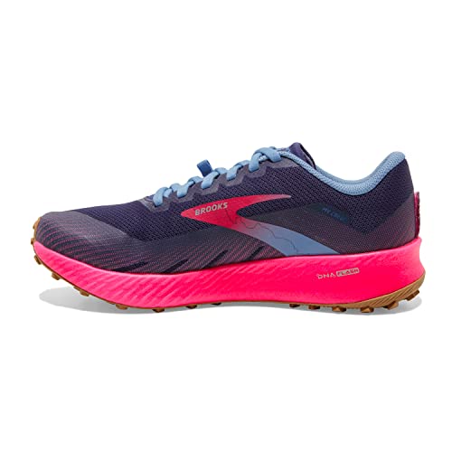 Brooks Catamount Women's Trail Running Shoe - Deep Cobalt/Diva Pink/Oyster Mushroom - 12