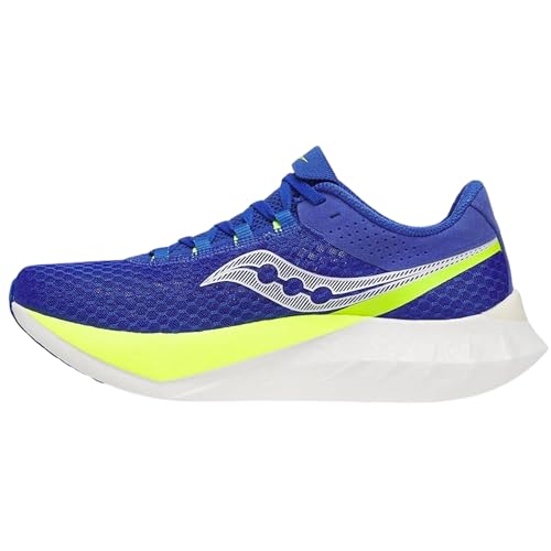 Saucony Men's Endorphin Pro 4 Sneaker, Lapis/Citron, 11.5