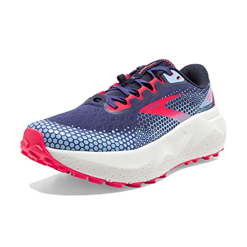 Brooks Women’s Caldera 6 Trail Running Shoe - Deep Cobalt/Diva Pink/Oyster Mushroom - 7 Medium