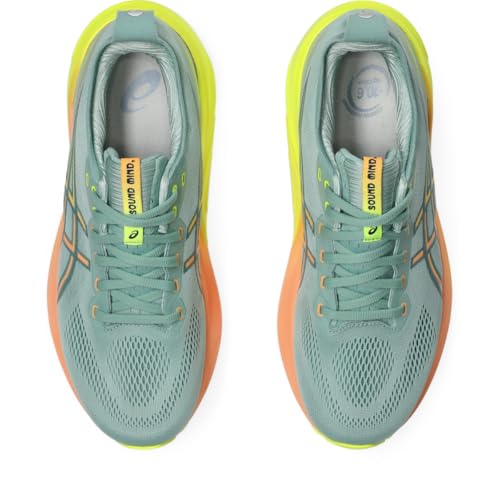 ASICS Men's Gel-Kayano 31 Running Shoes, 10, Light Celadon/Safety Yellow - alternate view 7