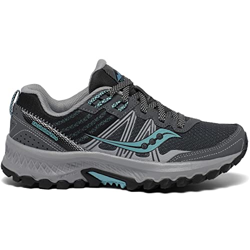 Saucony Women's Excursion TR14 Trail Running Shoe, Charcoal/Marine, 8.5