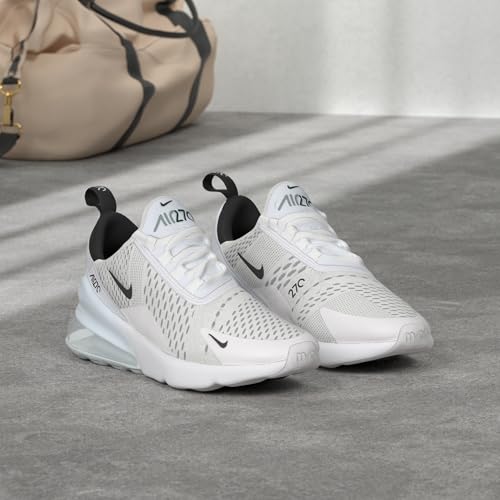 Nike Men's Air Max 270 Shoes, White/Black-White, 12