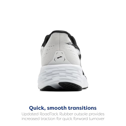 Brooks Men’s Launch 11 Neutral Running Shoe - Black/White - 10 Medium