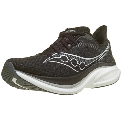 Saucony Men's Endorphin Speed 5 Sneaker, Black/White, 11
