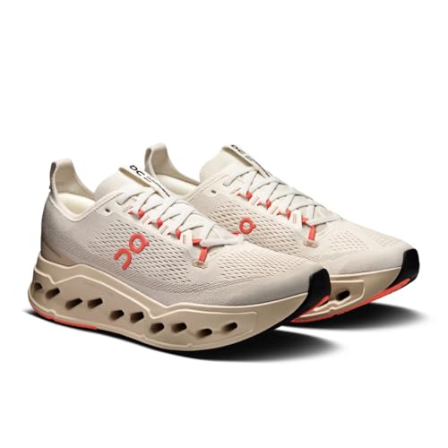 On Mens Cloudsurfer Max Ivory/Salmon 10 M
