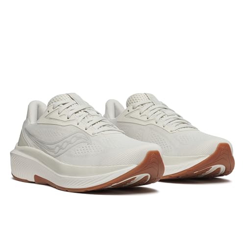 Saucony Men's Echelon 10 Sneaker, Birch/Gum, 9