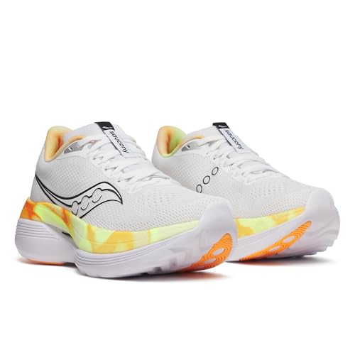 Saucony Women's Endorphin Trainer Sneaker, White/Black, 9