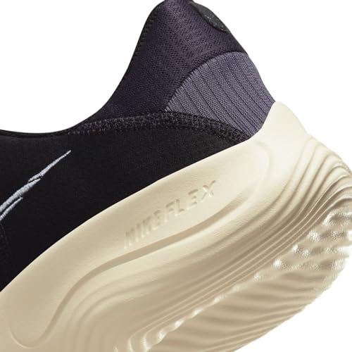 Nike Flex Experience RN 12, Men's Training, Black Indigo Haze Gridiron Coconut Milk, 9 UK