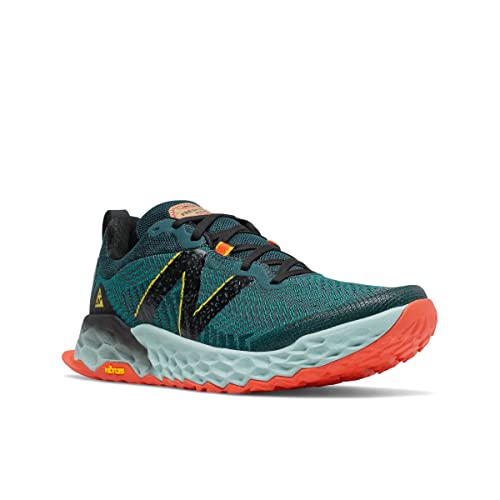 New Balance Men's Fresh Foam Hierro V6 Trail Running Shoe, Mountain Teal/Blaze, 12 Medium