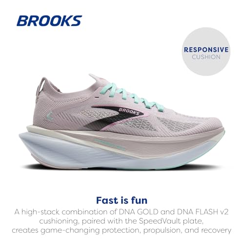 Brooks Women's Hyperion Max 3 Neutral Running Shoe - Pink/Yucca/Black - 9.5 Medium