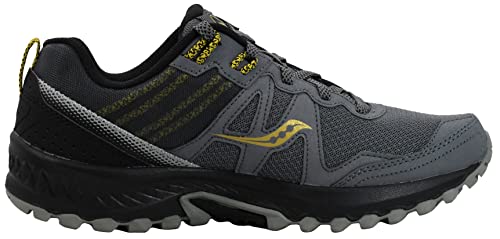 Saucony Men's Excursion TR14 Running Shoe, Dark Grey/Black/Gold, 13 W