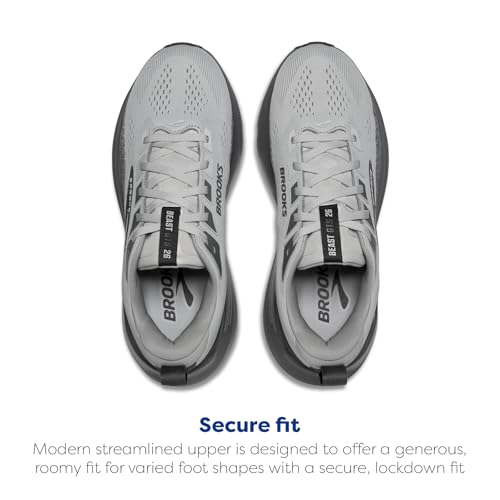 Brooks Men’s Beast GTS 26 Supportive Running & Walking Shoe - Gray/Gray/Blackened Pearl - 15 X-Wide - alternate view 4