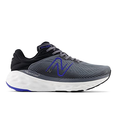 New Balance Men's Fresh Foam X 840F V1 Running Shoe, Castlerock/Marine Blue/Black, 10 M
