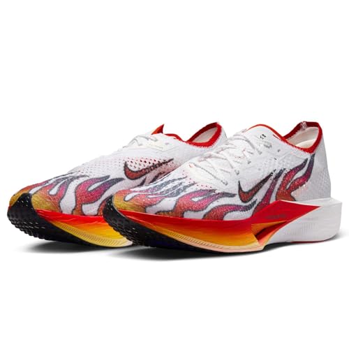 Nike Vaporfly 3 Men's Road Racing Shoes (HQ3504-100, White/Black/University Red/Habanero Red) Size 12