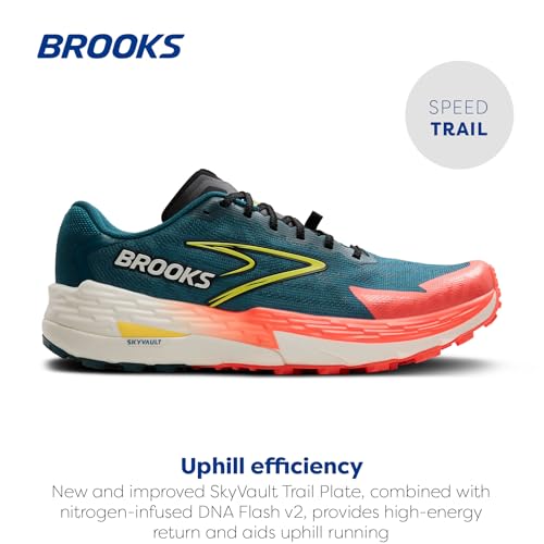 Brooks Men's Catamount 4 Speed Trail Running Shoe - Legion Blue/Celestial/Flame - 11 Medium