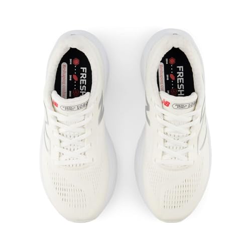 New Balance Fresh Foam X 1080 V14 Lace-up Running Shoe, White/Sea Salt, 3.5 Wide US Unisex Big_Kid